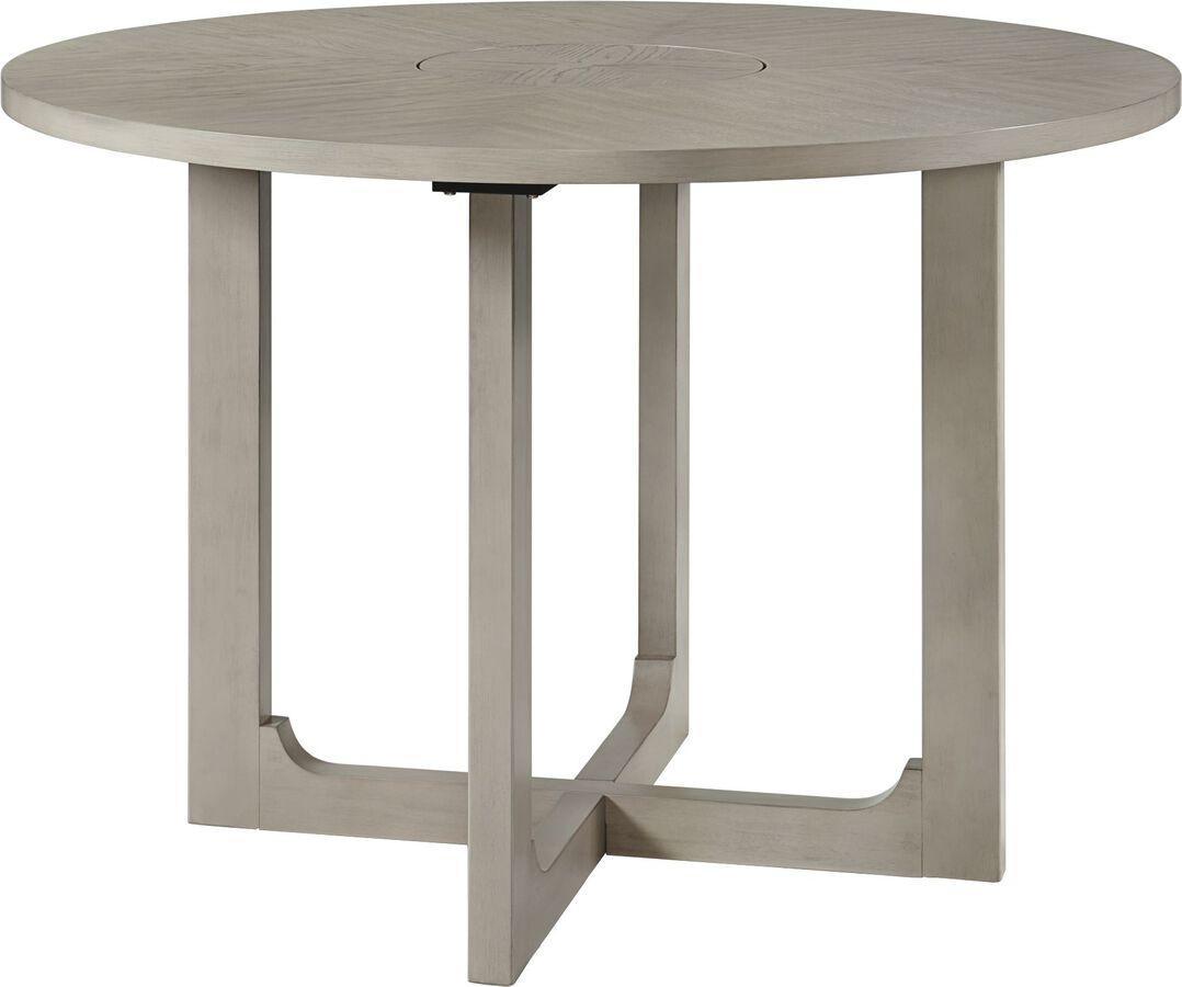 Elements Dining Tables - Calderon Round Counter Dining Table in Gray