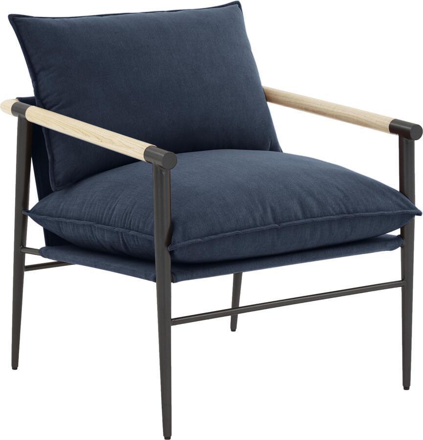 Tov Furniture Accent Chairs - Cali Navy Accent Chair Navy