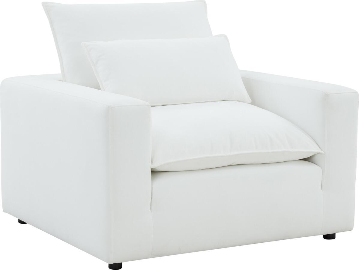 Tov Furniture Accent Chairs - Cali Pearl Arm Chair Pearl