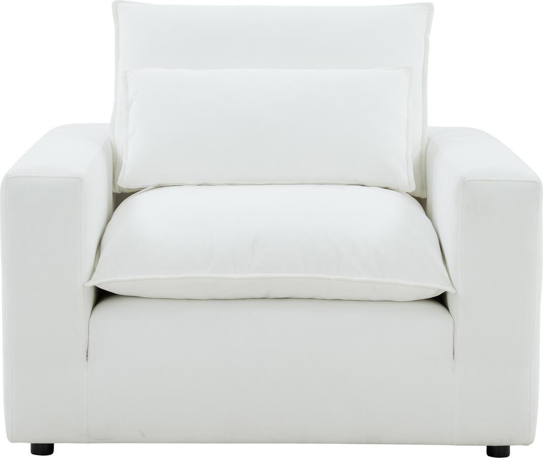 Tov Furniture Accent Chairs - Cali Pearl Arm Chair Pearl