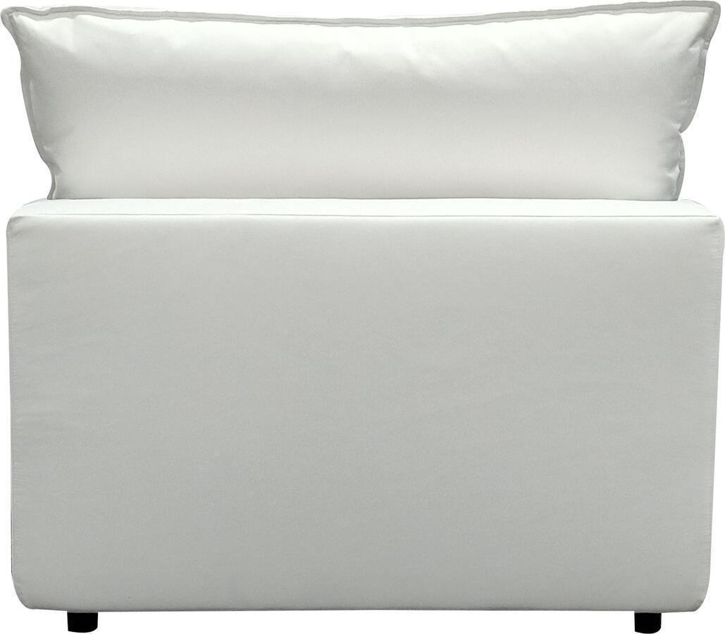 Tov Furniture Accent Chairs - Cali Pearl Armless Chair Pearl