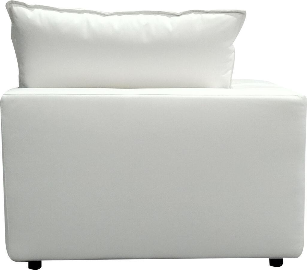 Tov Furniture Accent Chairs - Cali Pearl Corner Chair Pearl