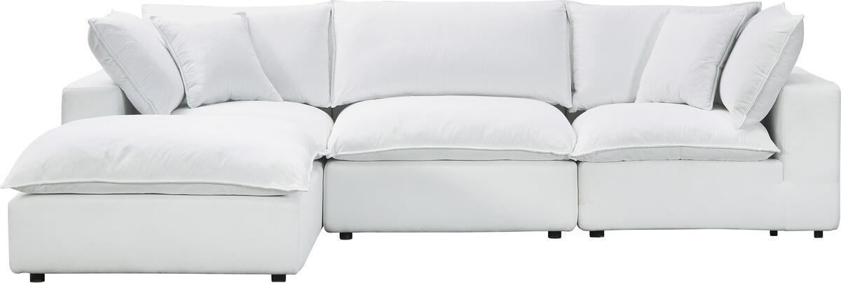 Tov Furniture Sectional Sofas - Cali Pearl Modular 4 Piece Sectional Pearl