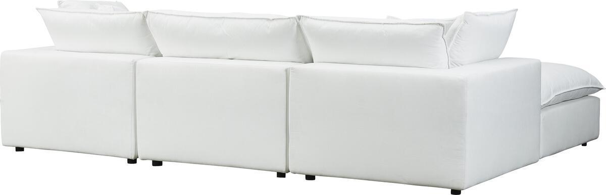 Tov Furniture Sectional Sofas - Cali Pearl Modular 4 Piece Sectional Pearl
