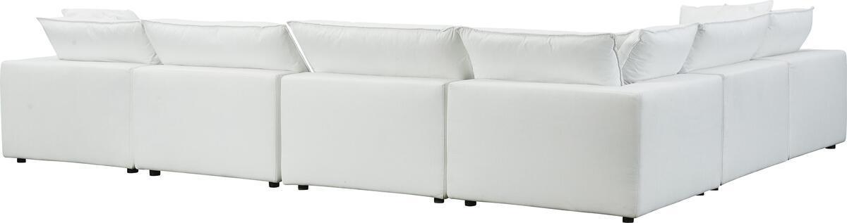 Tov Furniture Sectional Sofas - Cali Pearl Modular Large Chaise Sectional Pearl