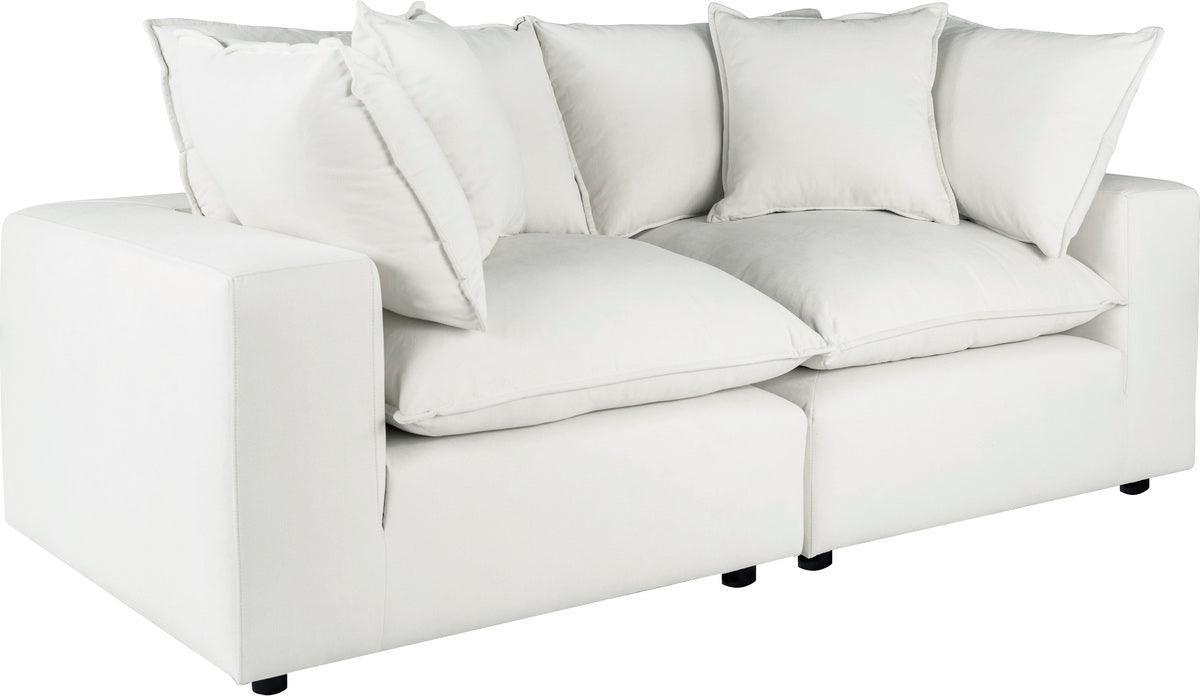 Tov Furniture Loveseats - Cali Pearl Modular Loveseat Pearl