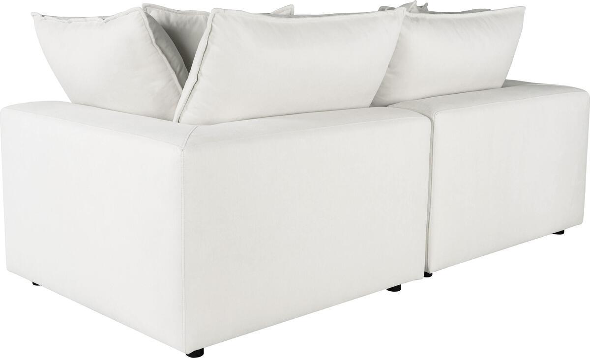 Tov Furniture Loveseats - Cali Pearl Modular Loveseat Pearl