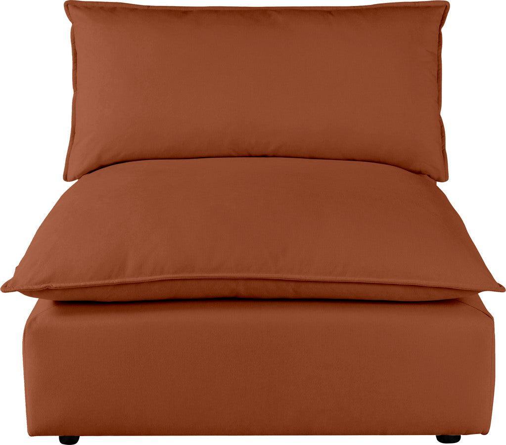 Tov Furniture Accent Chairs - Cali Rust Armless Chair