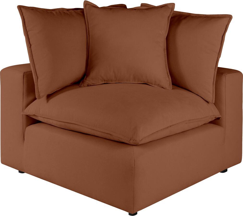 Tov Furniture Accent Chairs - Cali Rust Corner Chair