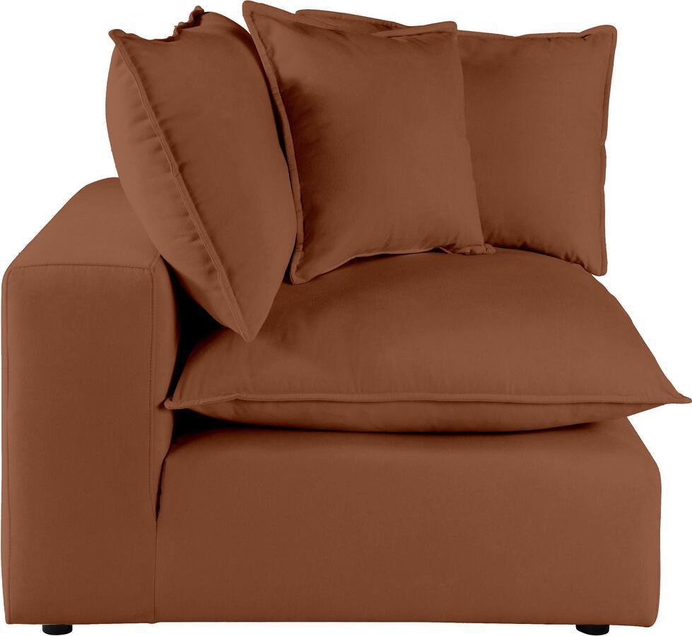 Tov Furniture Accent Chairs - Cali Rust Corner Chair