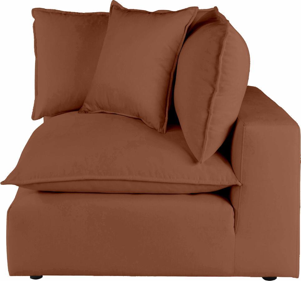 Tov Furniture Accent Chairs - Cali Rust Corner Chair