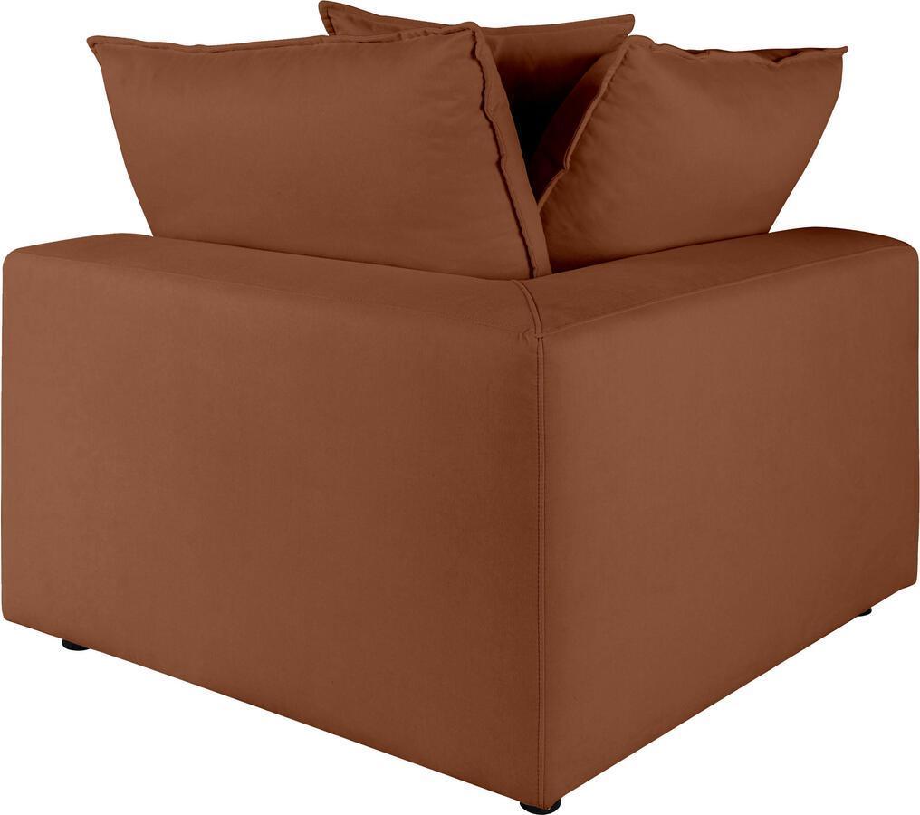 Tov Furniture Accent Chairs - Cali Rust Corner Chair