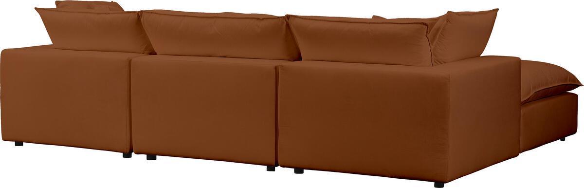 Tov Furniture Sectional Sofas - Cali Rust Modular 4 Piece Sectional