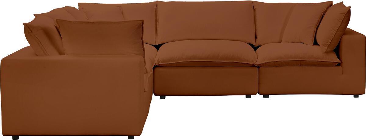 Tov Furniture Sectional Sofas - Cali Rust Modular L-Sectional
