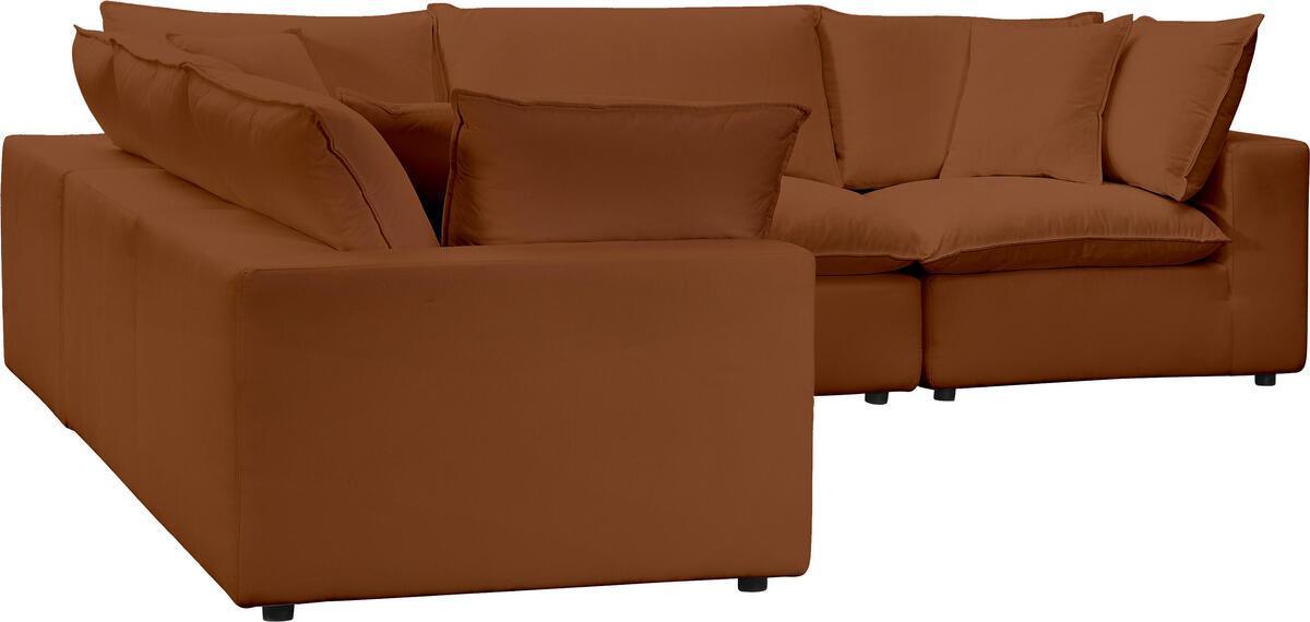 Tov Furniture Sectional Sofas - Cali Rust Modular L-Sectional