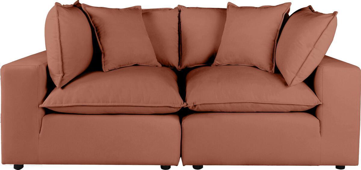 Tov Furniture Loveseats - Cali Rust Modular Loveseat