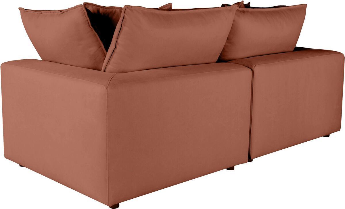 Tov Furniture Loveseats - Cali Rust Modular Loveseat