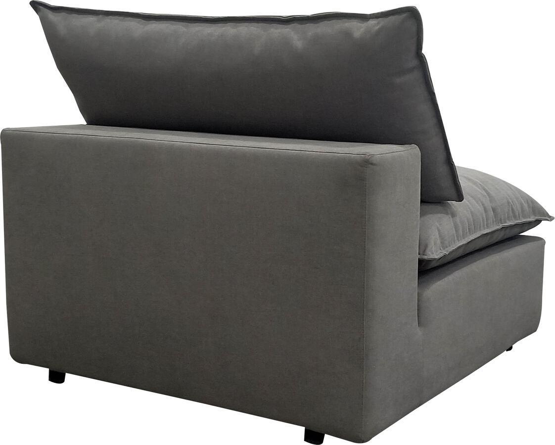 Tov Furniture Accent Chairs - Cali Slate Armless Chair
