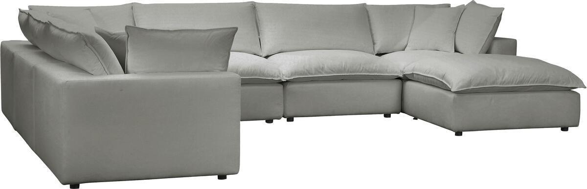 Tov Furniture Sectional Sofas - Cali Slate Modular Large Chaise Sectional