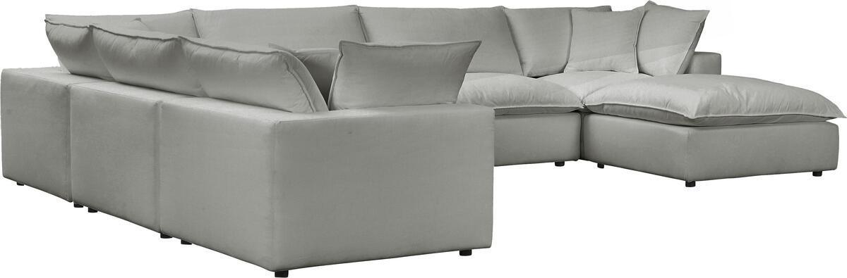 Tov Furniture Sectional Sofas - Cali Slate Modular Large Chaise Sectional