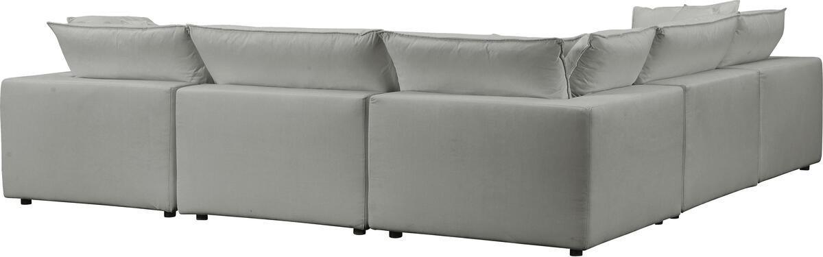 Tov Furniture Sectional Sofas - Cali Slate Modular Large Chaise Sectional