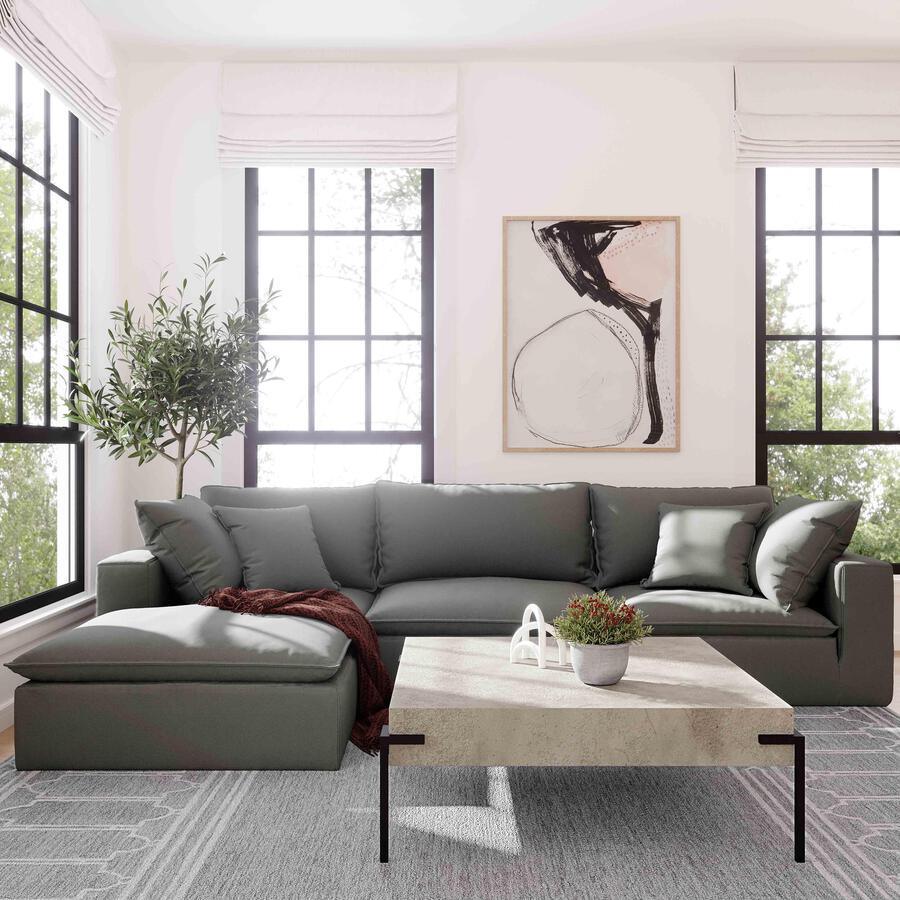 Tov Furniture Ottomans & Stools - Cali Slate Ottoman