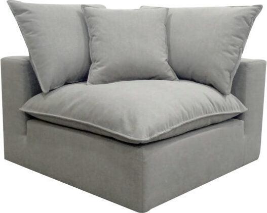 Tov Furniture Accent Chairs - Cali Slate Tweed Modular Corner Seat
