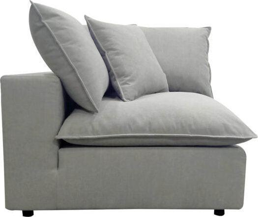 Tov Furniture Accent Chairs - Cali Slate Tweed Modular Corner Seat