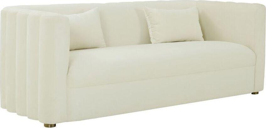 Tov Furniture Sofas & Couches - Callie Velvet Sofa Cream
