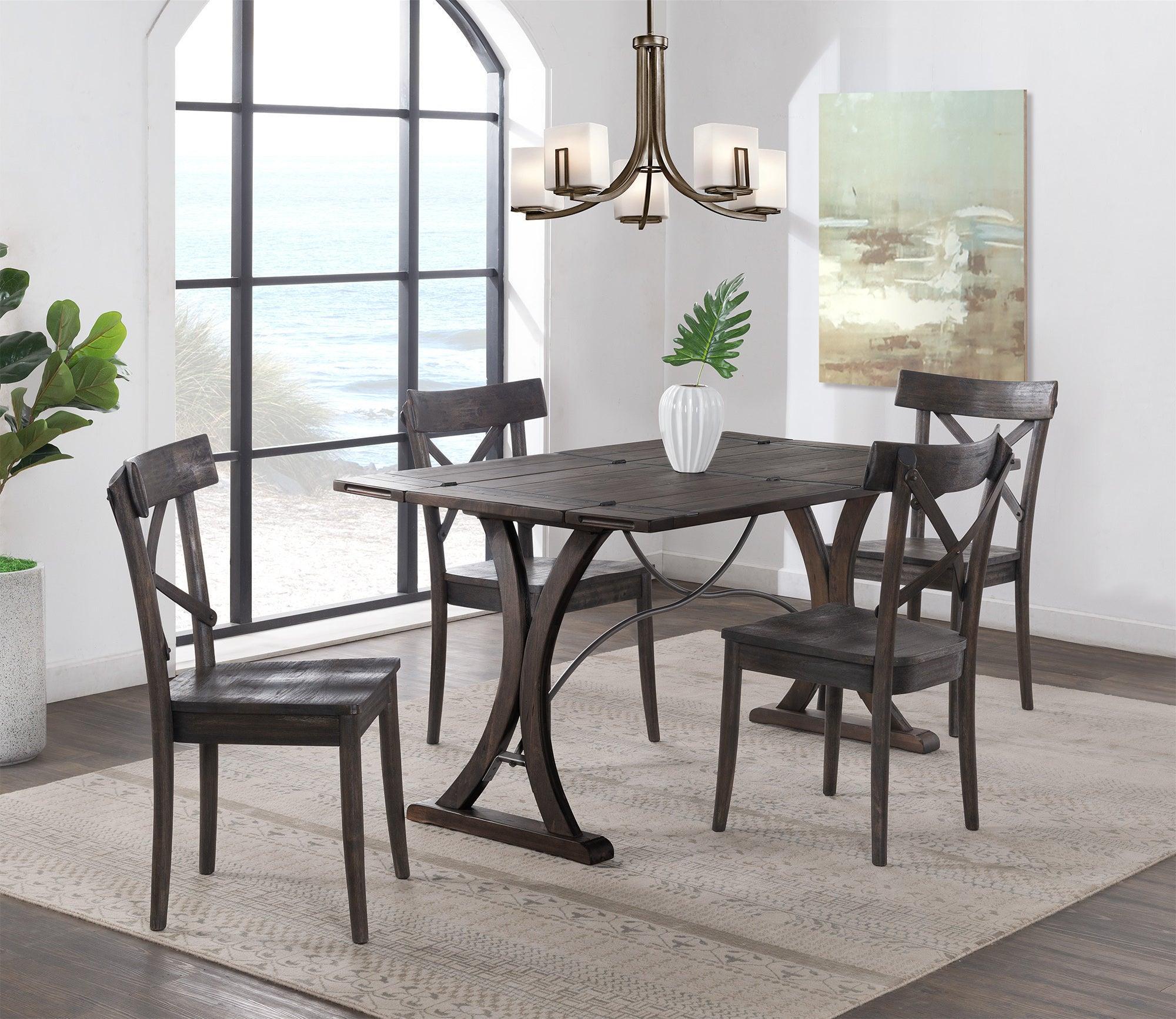 Elements Dining Sets - Camden Folding Top 5PC Dining Set-Table and Four Chairs
