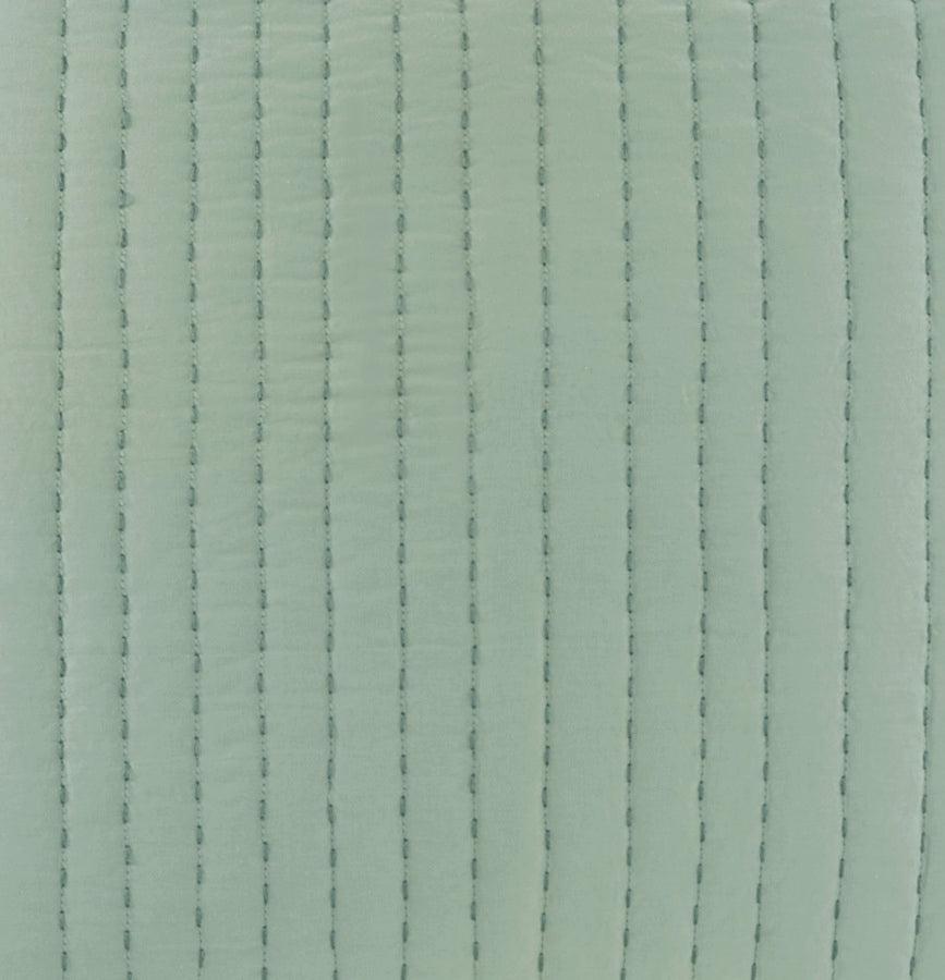 Olliix.com Pillowcases & Shams - Camila Cotton Quilted Euro Sham Seafoam