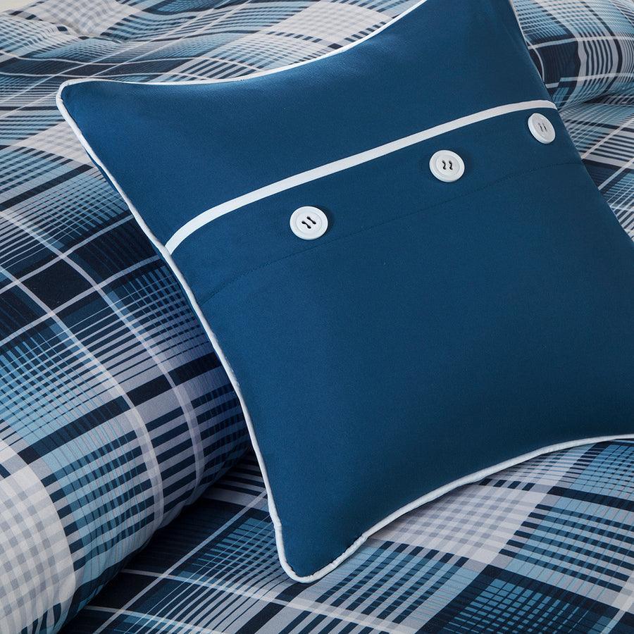 Olliix.com Comforters & Blankets - Camilo Full/Queen Comforter Set Blue