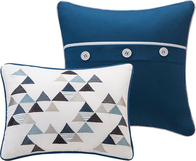 Olliix.com Comforters & Blankets - Camilo Full/Queen Comforter Set Blue