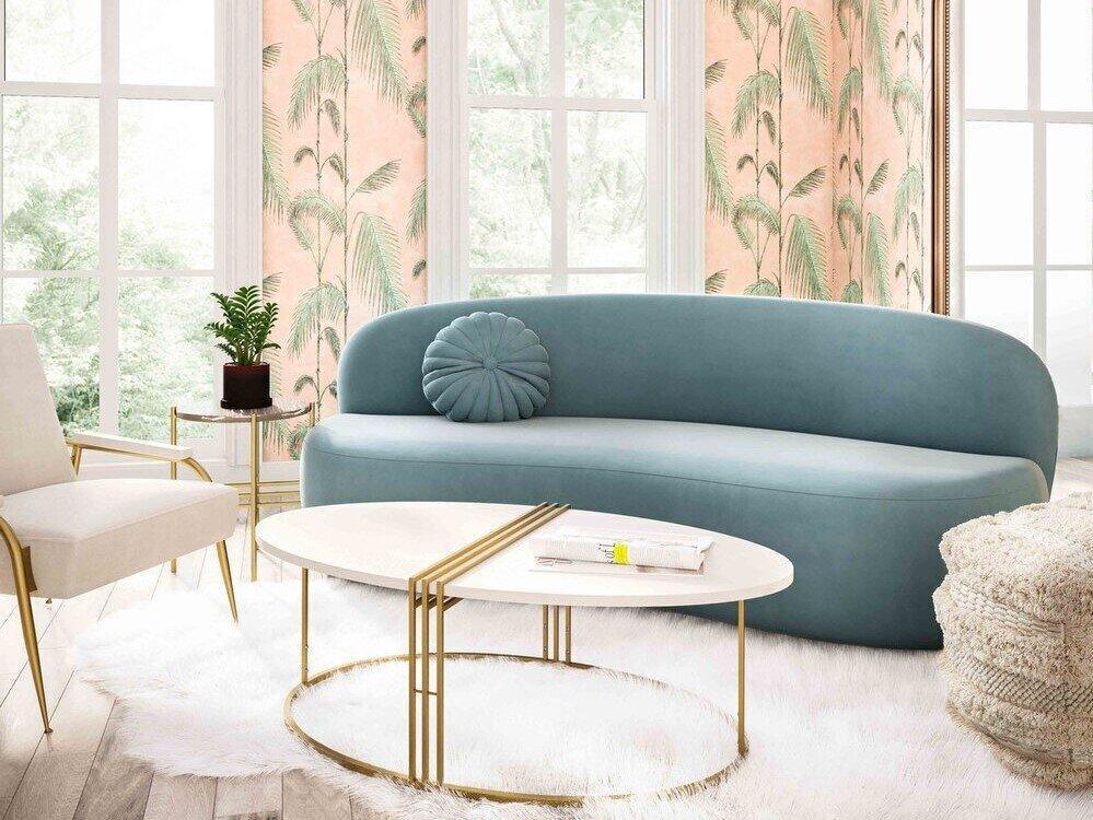 Tov Furniture Sofas & Couches - Cannellini Sofa Bluestone