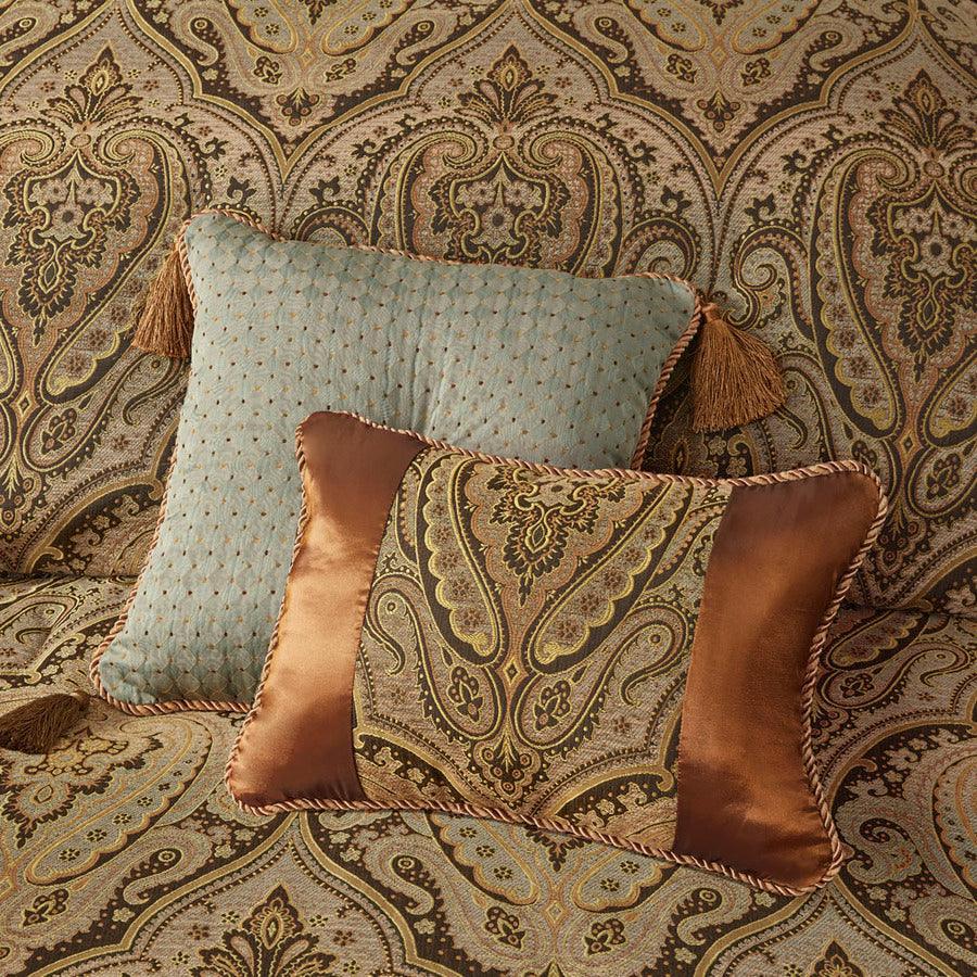 Olliix.com Comforters & Blankets - Canovia Classic Springs Jacquard Comforter Set Multi King