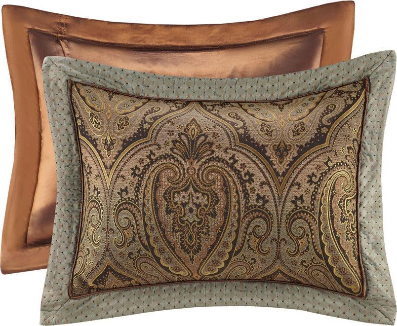 Olliix.com Comforters & Blankets - Canovia Classic Springs Jacquard Comforter Set Multi King