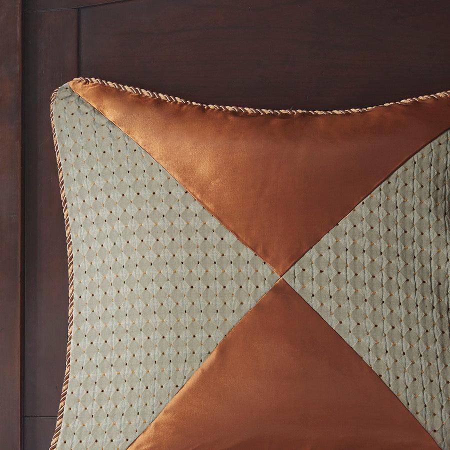 Olliix.com Comforters & Blankets - Canovia Springs Jacquard Comforter Set Brown
