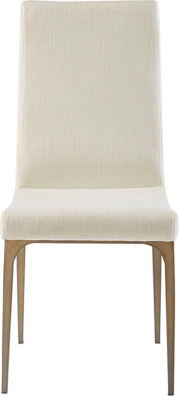 Olliix.com Dining Chairs - Captiva Transitional Dining Side Chair (Set of 2) 17.5"W x 23.5"D x 38"H Cream