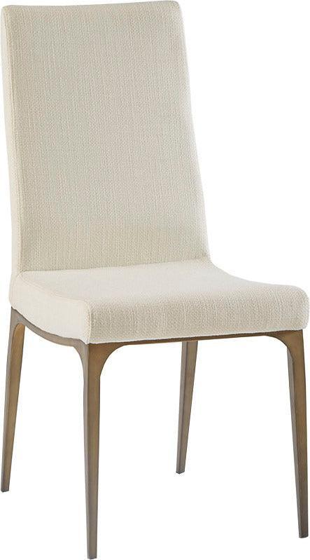 Olliix.com Dining Chairs - Captiva Transitional Dining Side Chair (Set of 2) 17.5"W x 23.5"D x 38"H Cream