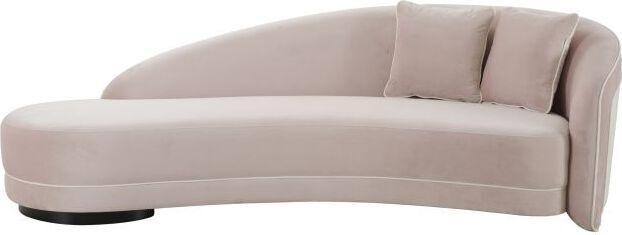 Tov Furniture Sofas & Couches - Carla Blush and Cream Velvet Sofa