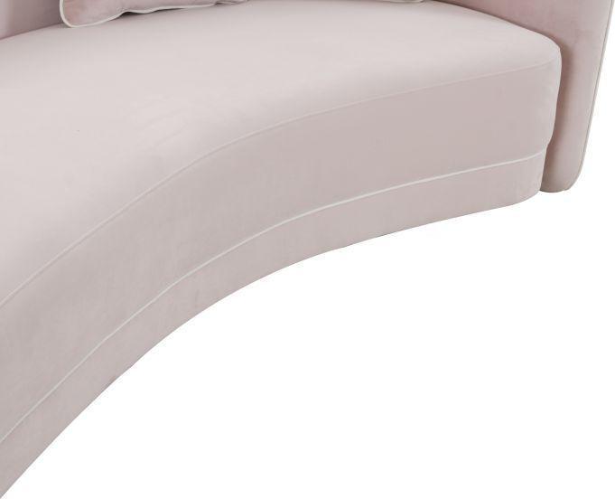 Tov Furniture Sofas & Couches - Carla Blush and Cream Velvet Sofa