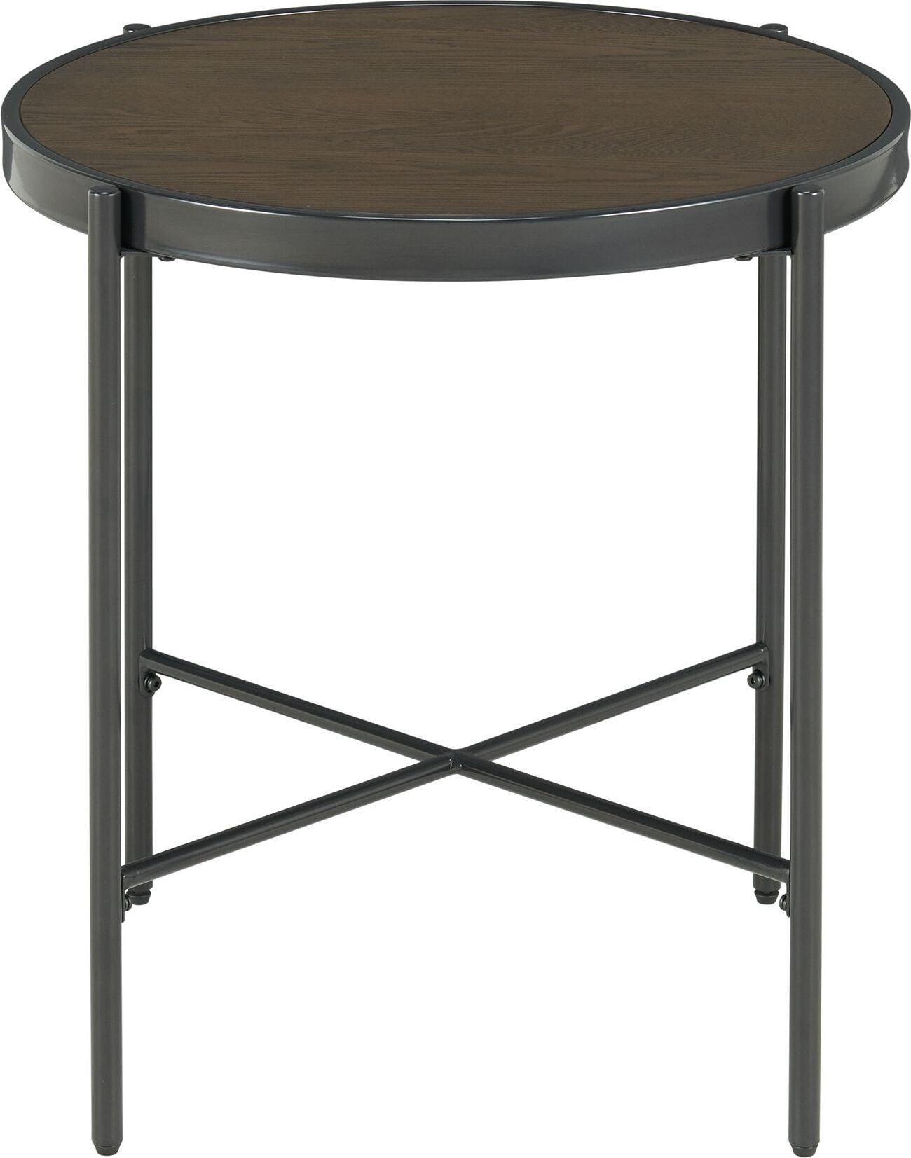 Elements Side & End Tables - Carlo End Table Brown/Black