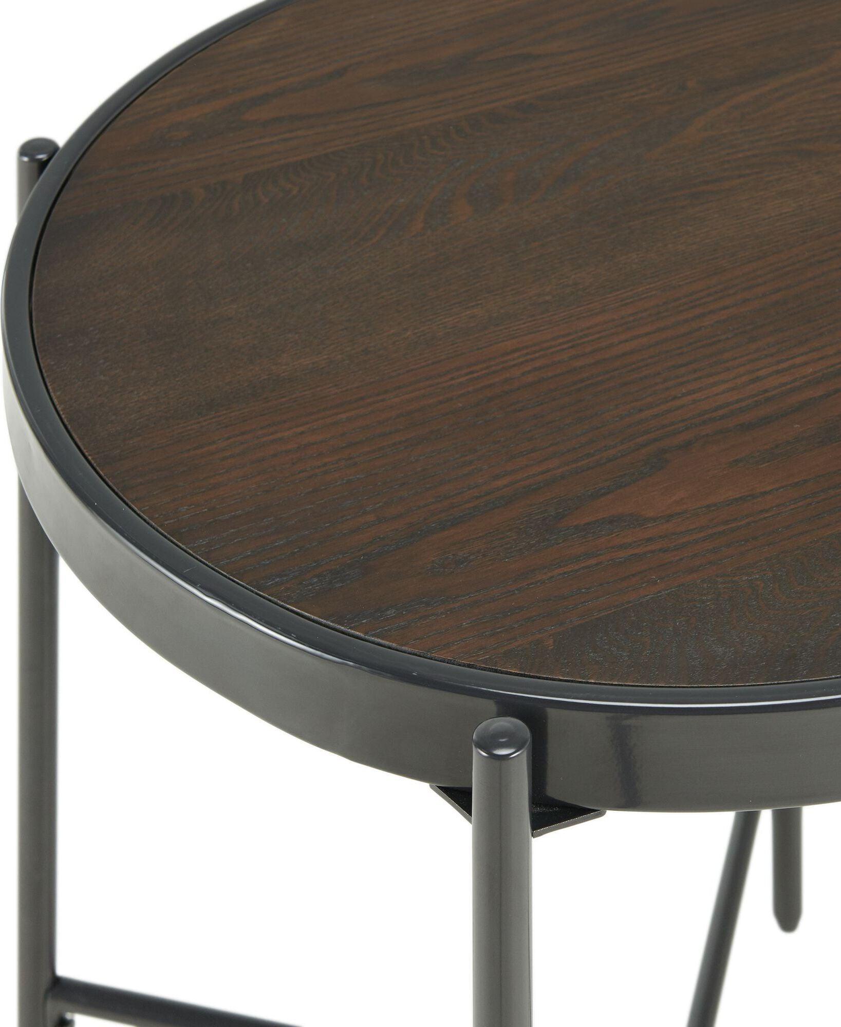 Elements Side & End Tables - Carlo End Table Brown/Black