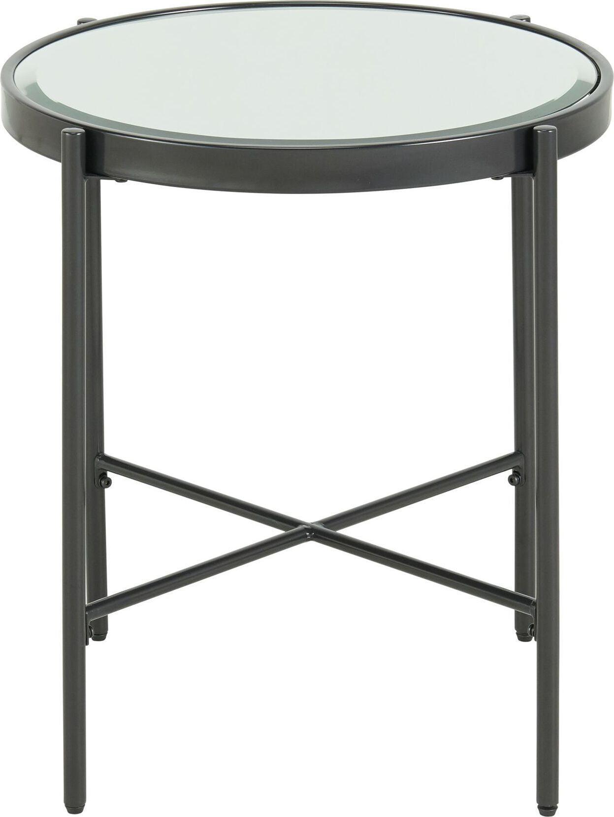 Elements Side & End Tables - Carlo End Table Clear/Black