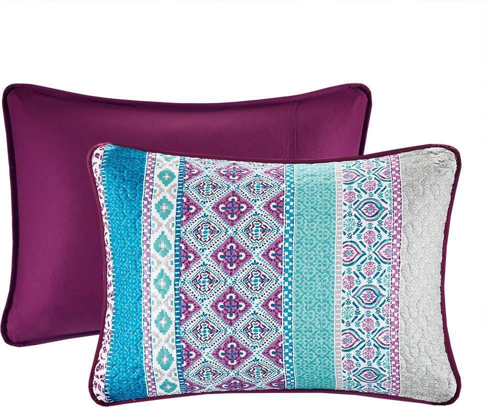 Olliix.com Comforters & Blankets - Carly Daybed Reversible 6 Piece Daybed Set Purple
