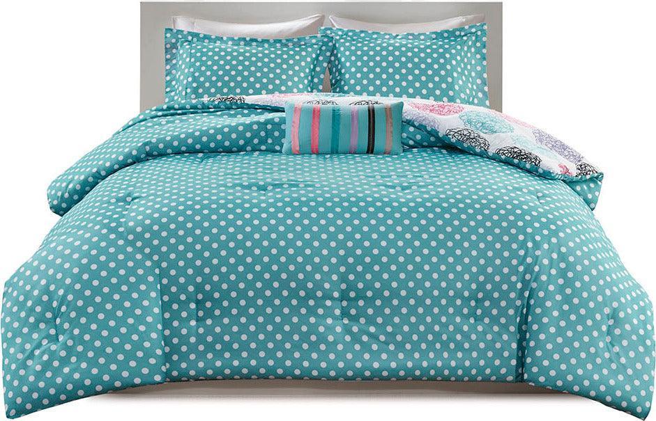 Olliix.com Comforters & Blankets - Carly Reversible Comforter Set Purple Twin/Twin XL