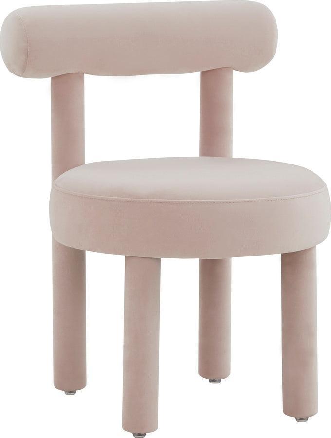 Tov Furniture Accent Chairs - Carmel Blush Velvet Chair