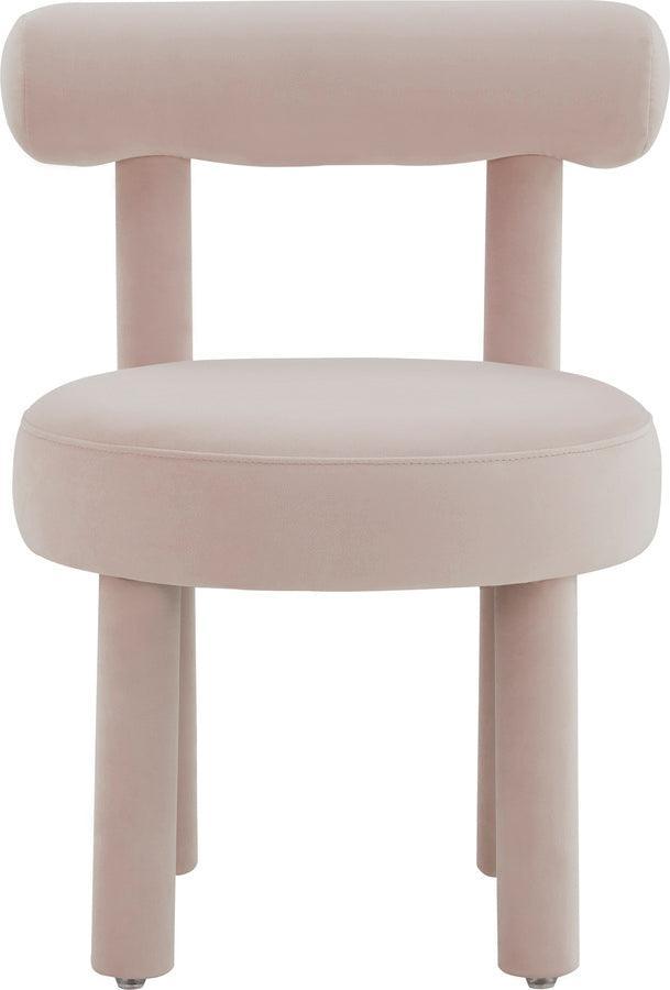 Tov Furniture Accent Chairs - Carmel Blush Velvet Chair