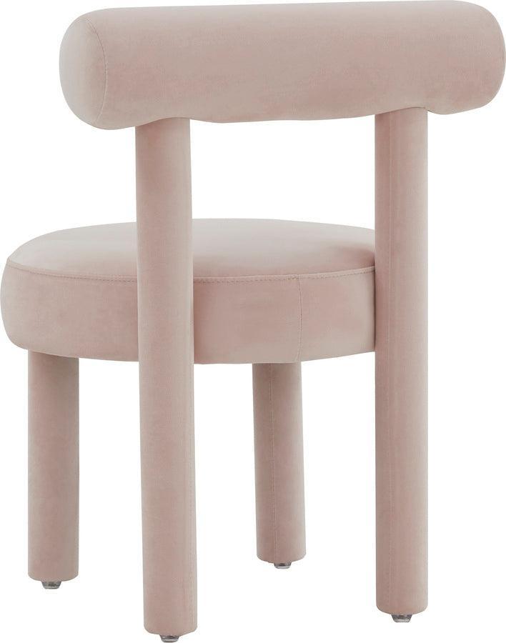 Tov Furniture Accent Chairs - Carmel Blush Velvet Chair