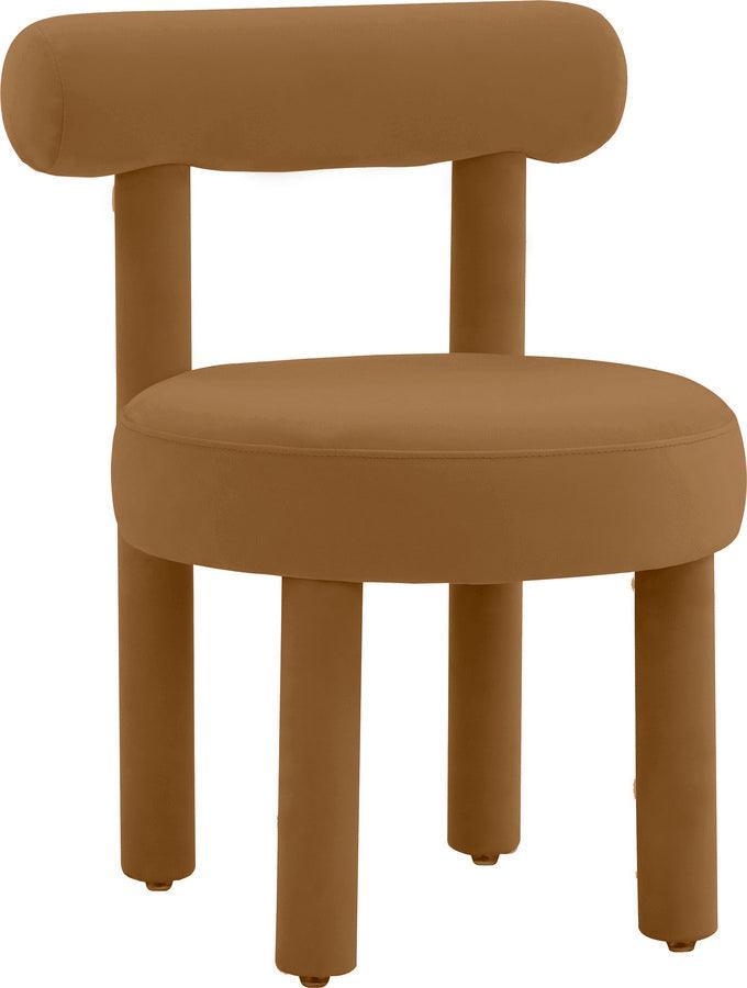 Tov Furniture Accent Chairs - Carmel Cognac Velvet Chair